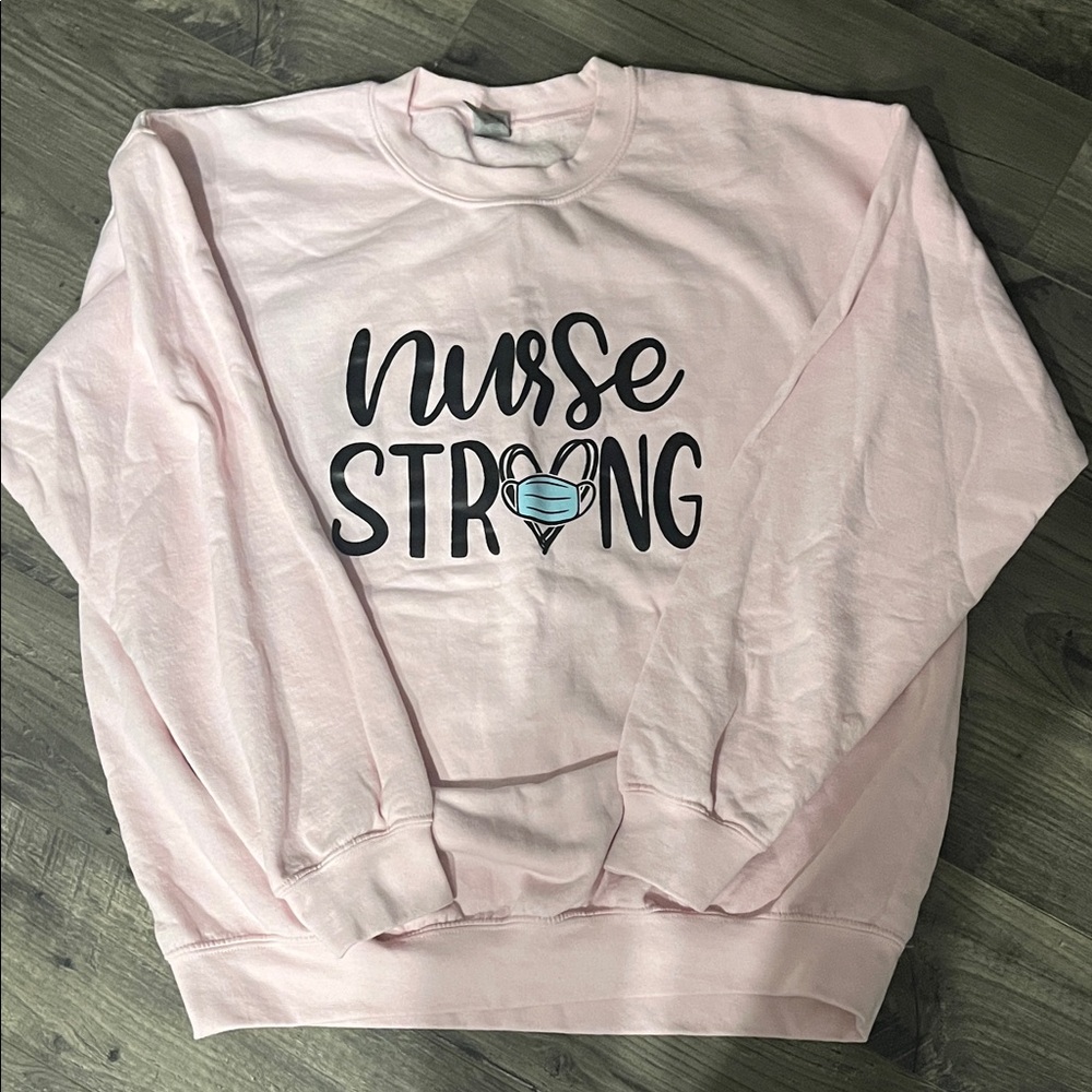Pink 'Nurse Strong' Sweatshirt